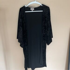 Black Velvet Kimono Robe